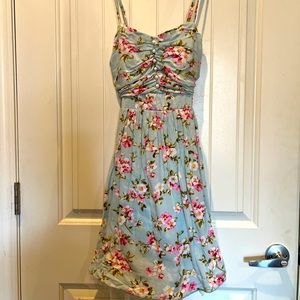 Flowery, crinoline dress